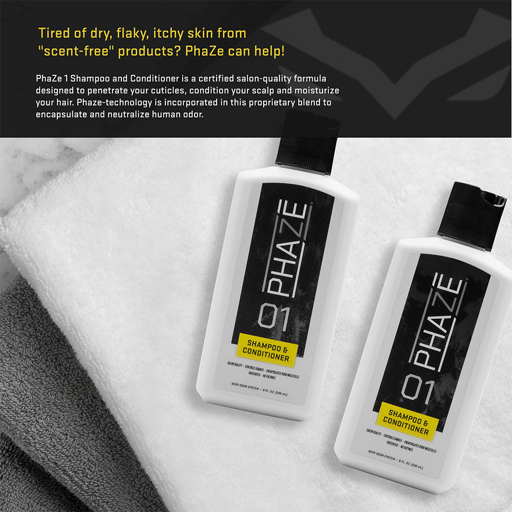 PhaZe 1: Scent Free Hunting Shampoo & Conditioner