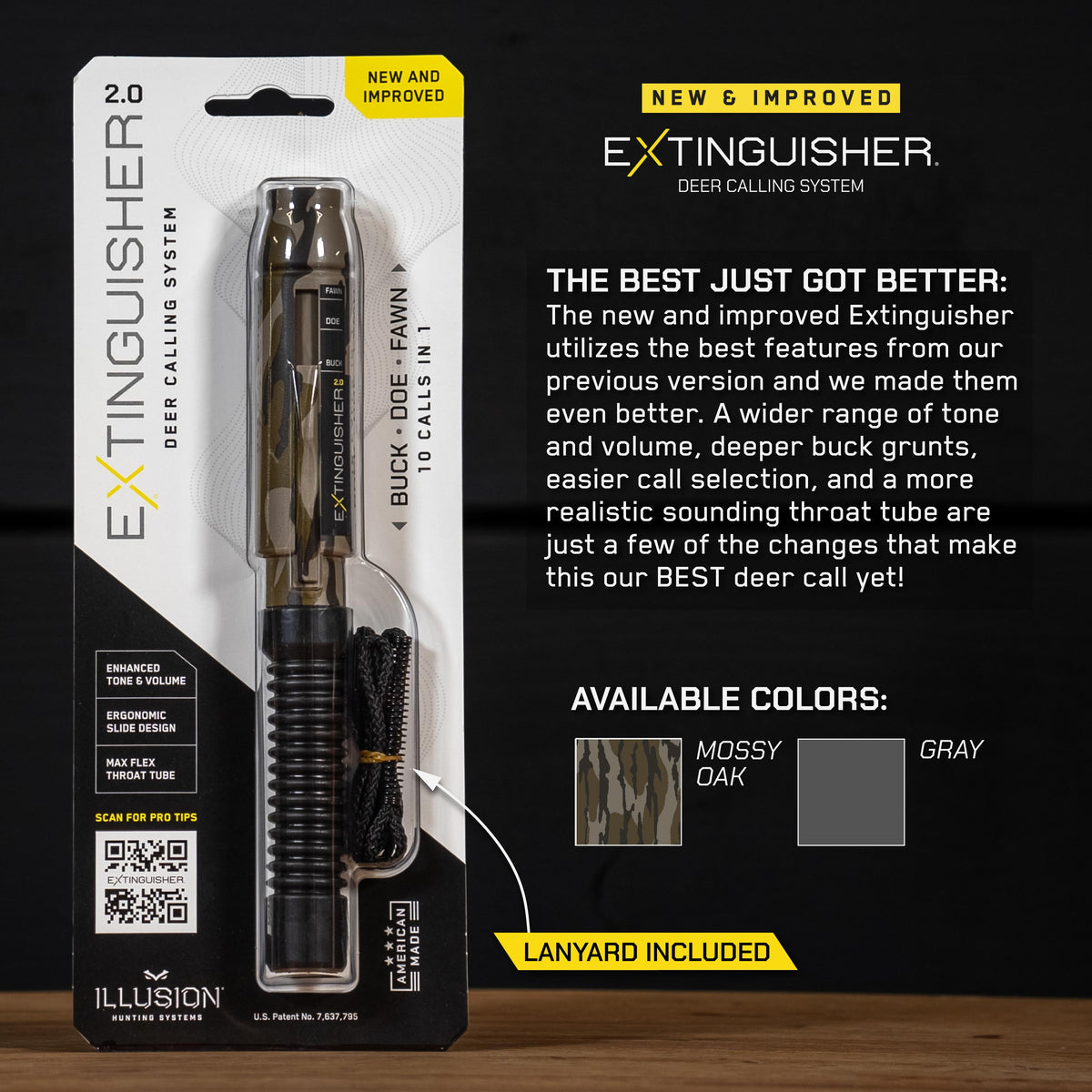 Extinguisher 2.0 Deer Call (Mossy Oak) — Multi-Tone Deer Grunt Call