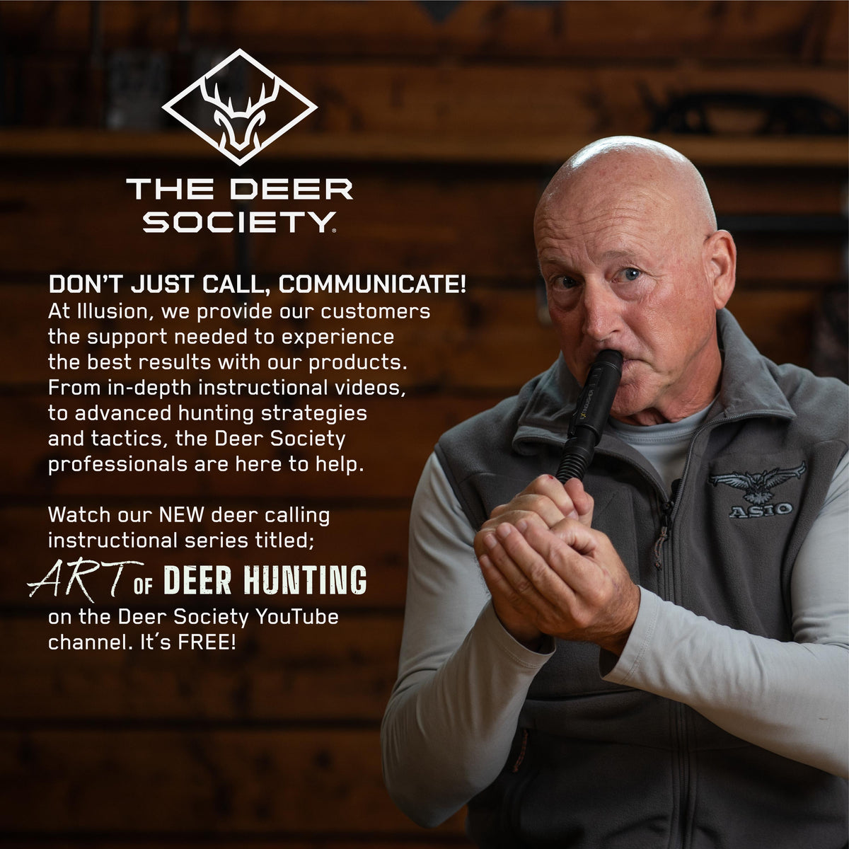 Extinguisher 2.0 Deer Call (Illusion Gray) — Multi-Tone Deer Grunt Call